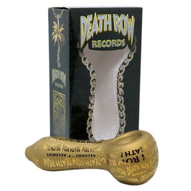 Death Row Records (Hand Pipe) DRHP0004 4" Metallic Etched Spoon with packaging