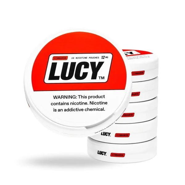 Lucy Nicotine Pouches (15ct Can)(5-Can Pack) Cinnamon 12mtg