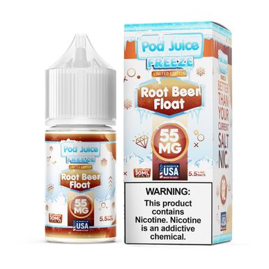 Root Beer Float Freeze Pod Juice TFN Salts 30mL 55mg with packaging