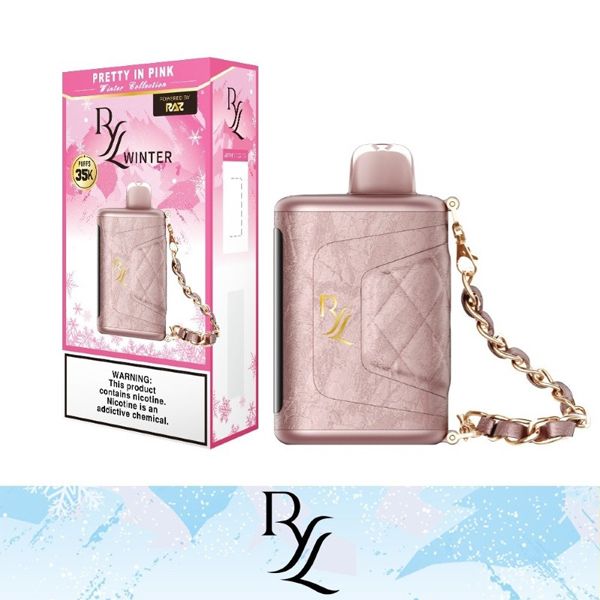 RYL Classic 35k Disposable Pretty in Pink with packaging
