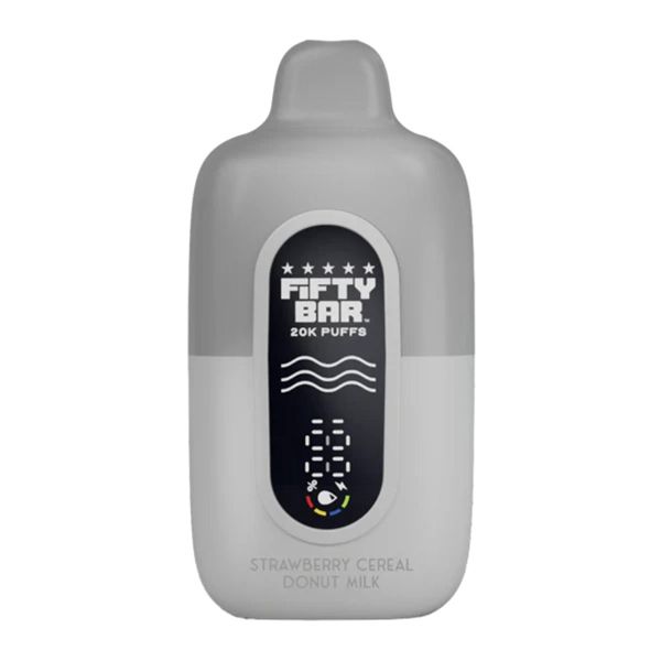 Fifty Bar V2 20K Disposable Silver Series Strawberry Cereal Donut Milk