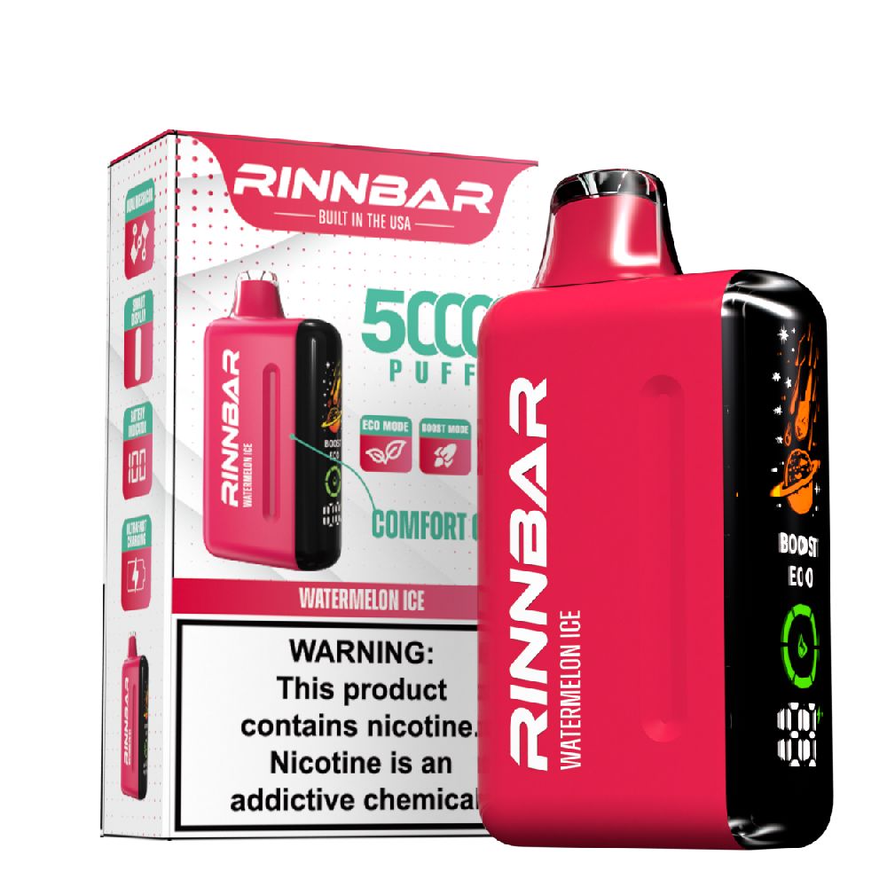 Rinn Bar 50K Disposable Watermelon Ice with packaging