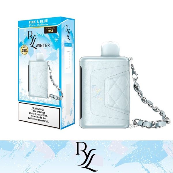 RYL Classic 35k Disposable Pink & Blue with packaging
