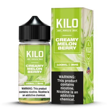 Creamy Melon Berry Kilo 100mL 3mg with packaging