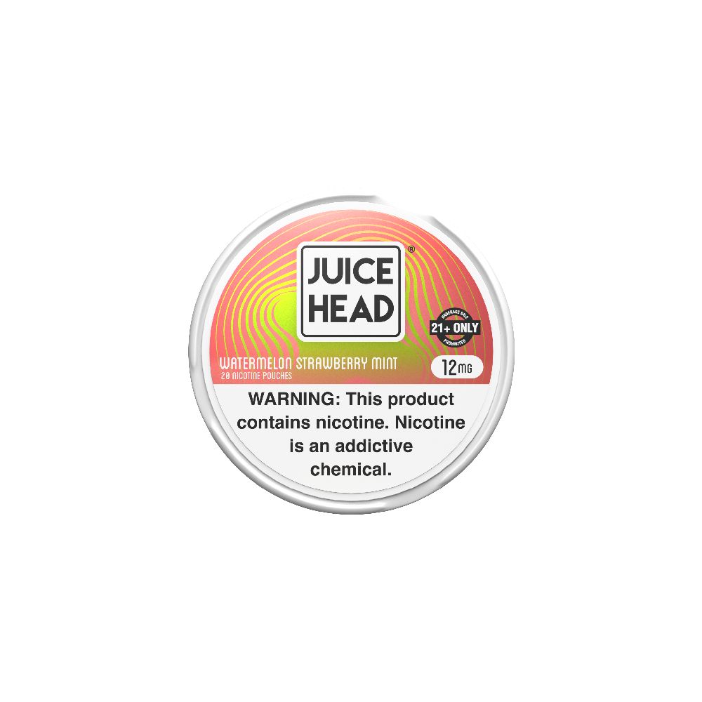 Juice Head Nicotine Pouches (20ct Can) Watermelon Strawberry Mint 12mg