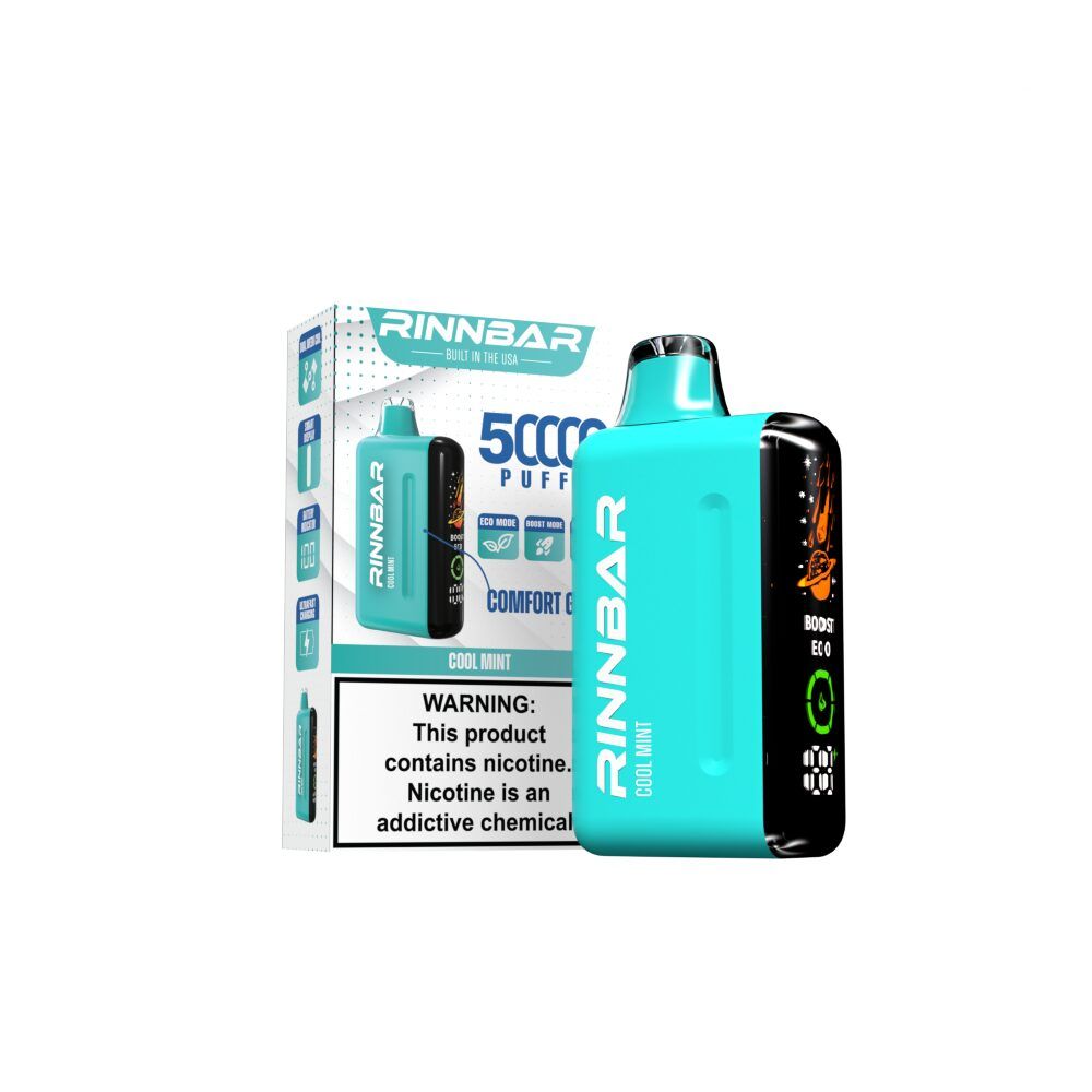 Rinn Bar 50K Disposable Cool Mint with packaging