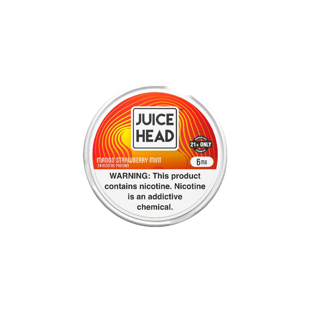 Juice Head Nicotine Pouches (20ct Can) Mango Strawberry Mint 6mg